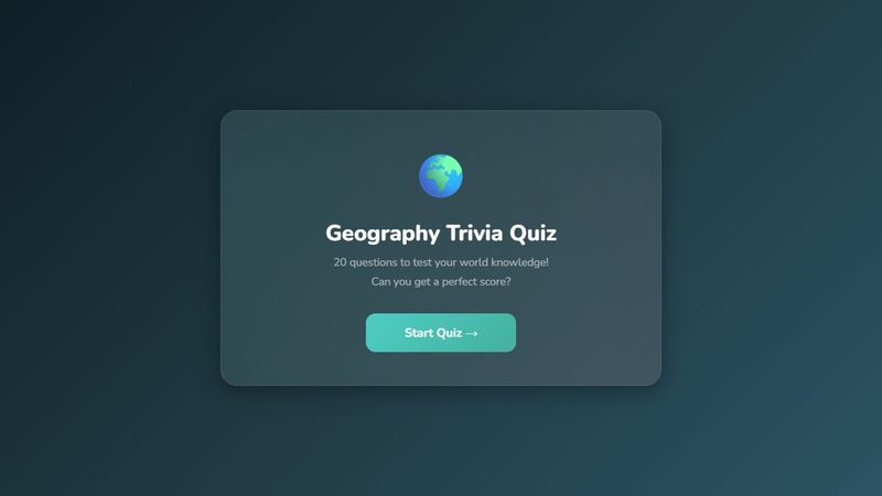 Geography Trivia Quiz preview