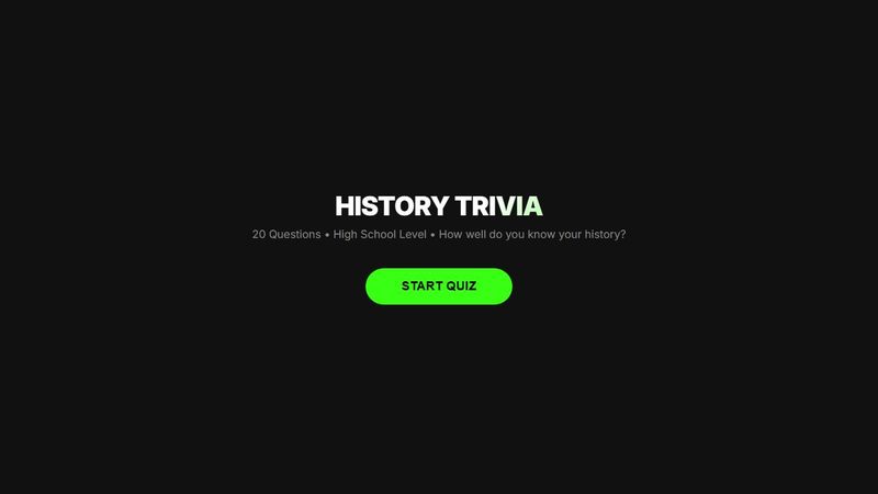 History Trivia Quiz preview