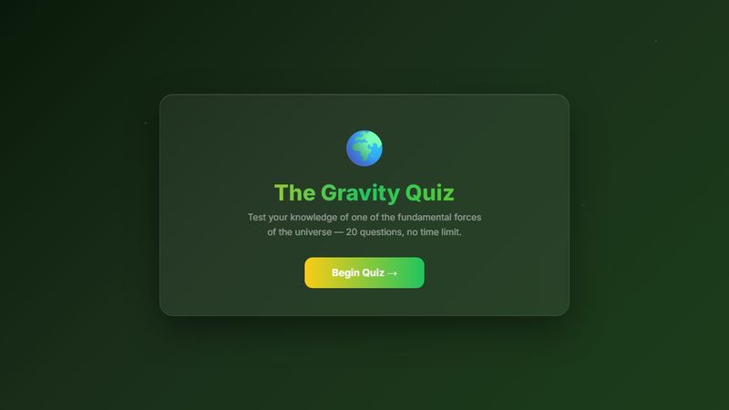 The Gravity Quiz preview