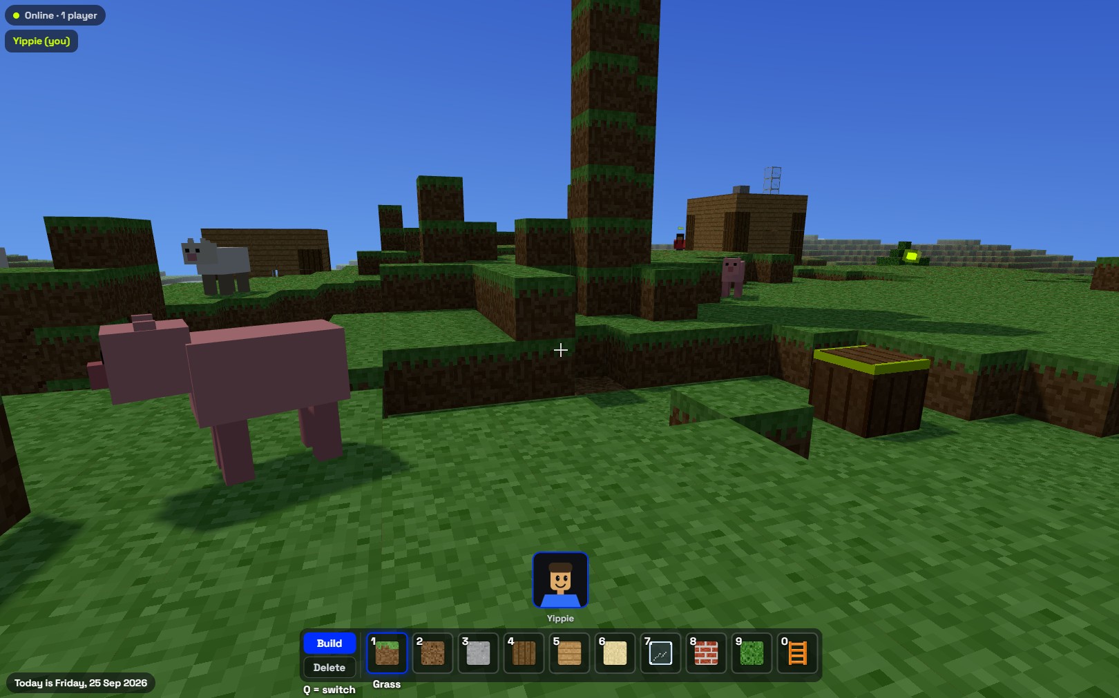 Cows and pigs wandering the hills in MT SandBox Cows and pigs wandering the hills in MT SandBox