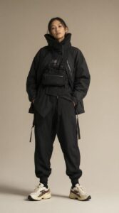 AI fashion model generated in ComfyUI
