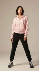 AI fashion model generated with Z-Image in ComfyUI